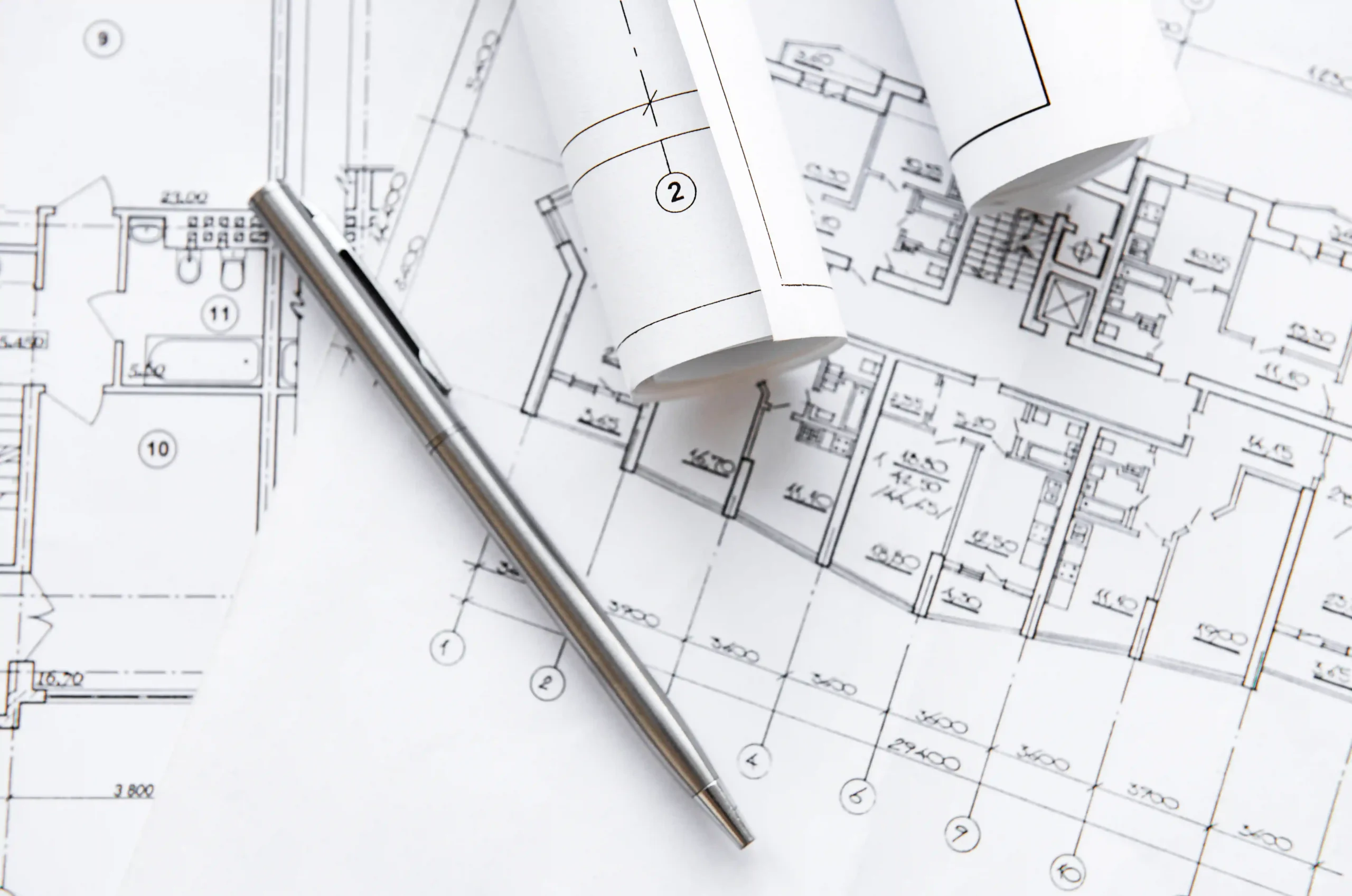 Electrical engineering plans and technical drawings